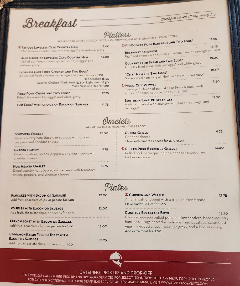 The Loveless Cafe Menu - Image 2