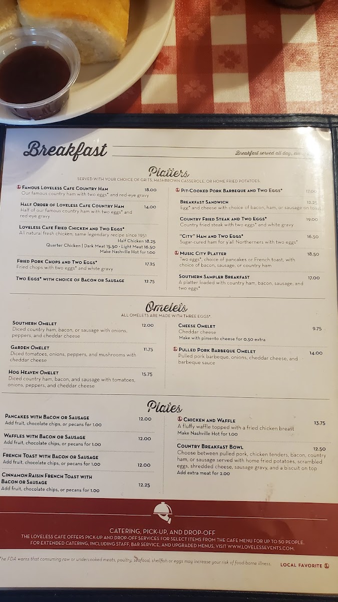 The Loveless Cafe Menu - Image 4